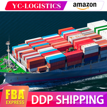 Professional sea freight forwarder china to USA UK Canada door to door amazon fba DDP